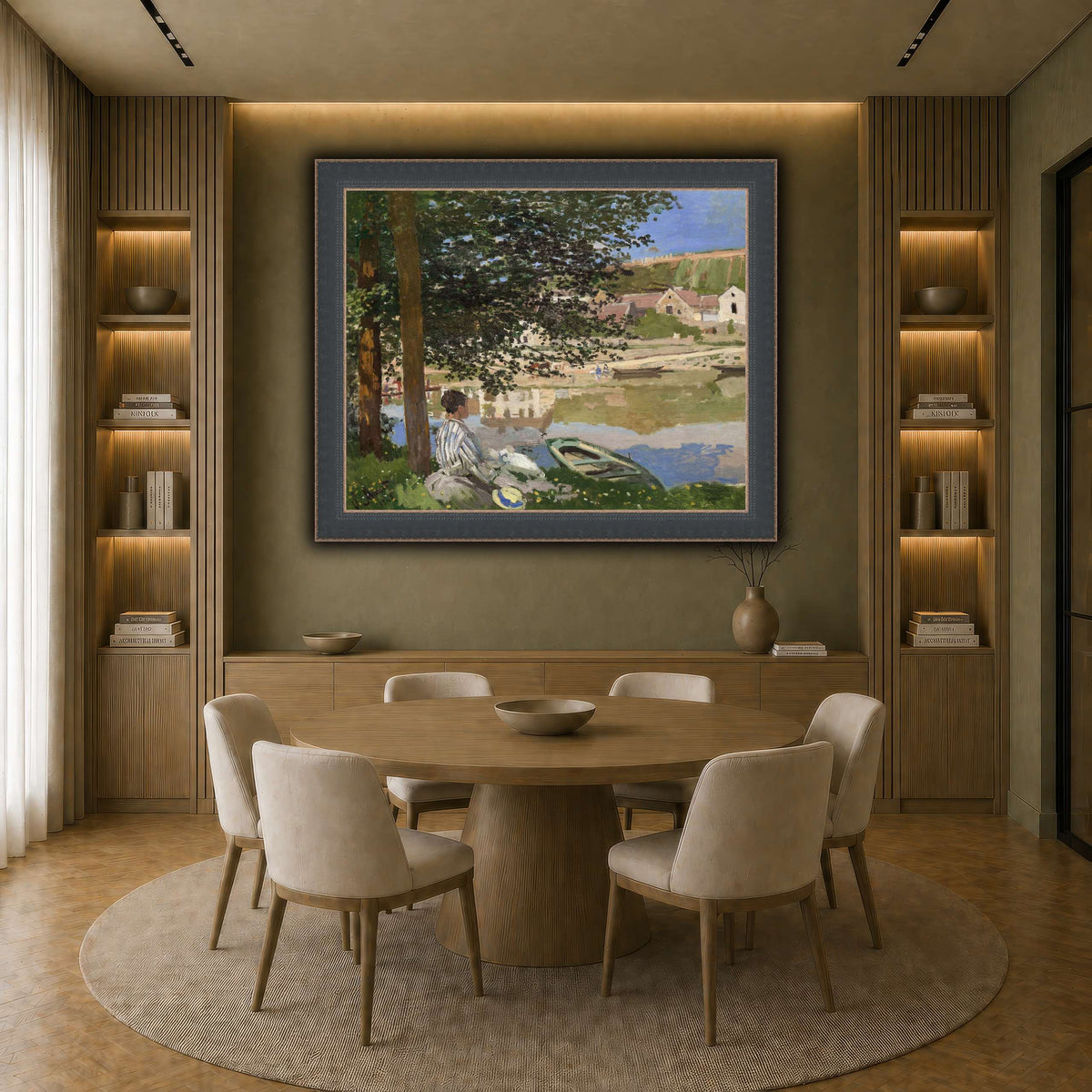 Claude_Monet_-_On_the_Bank_of_the_Seine,_Bennecourt earth-dining room