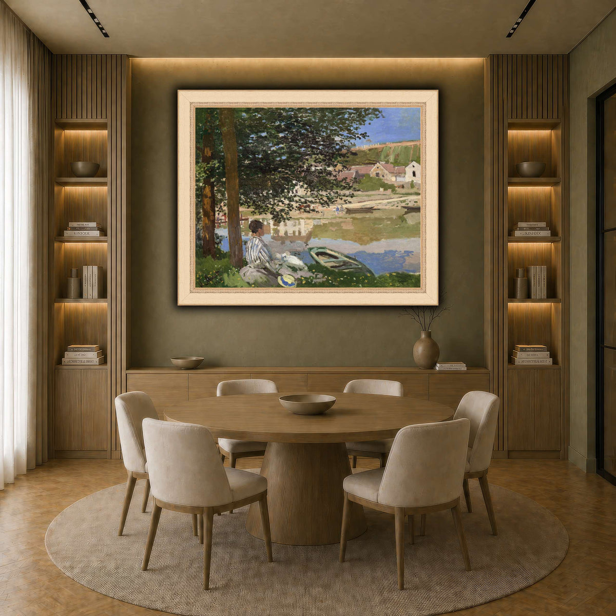 Claude_Monet_-_On_the_Bank_of_the_Seine,_Bennecourt earth-dining room