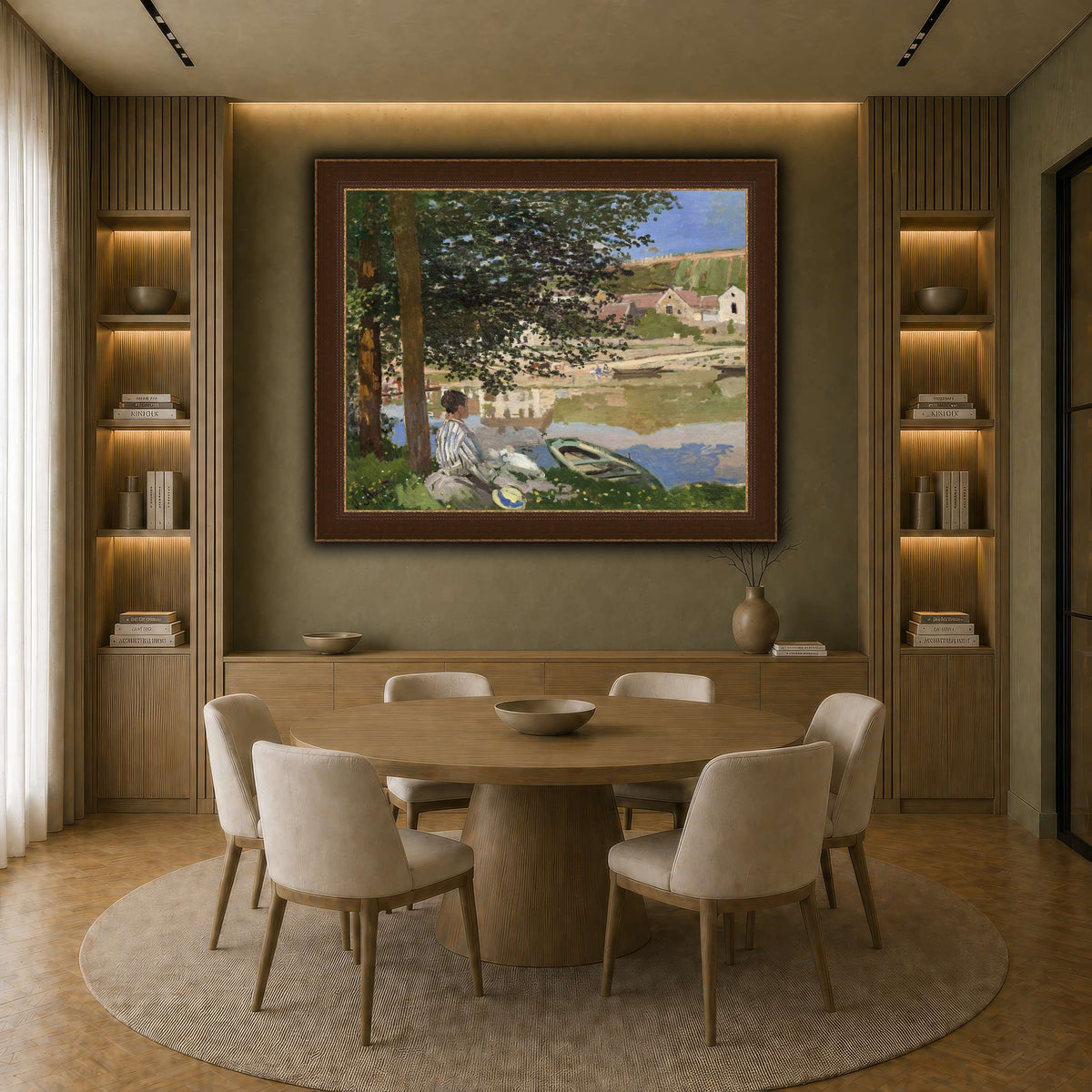 Claude_Monet_-_On_the_Bank_of_the_Seine,_Bennecourt earth-dining room