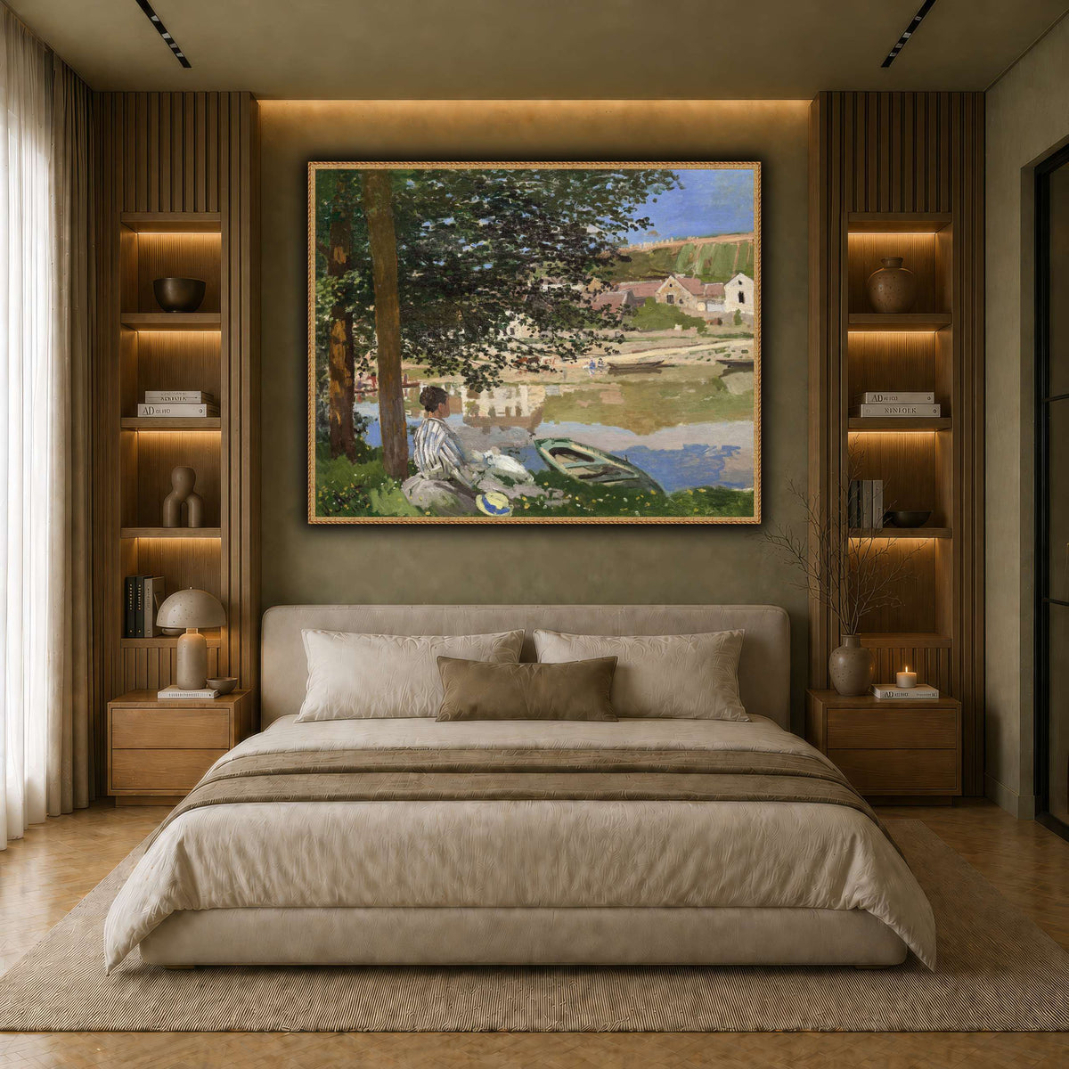 Claude_Monet_-_On_the_Bank_of_the_Seine,_Bennecourt earth-bedroom
