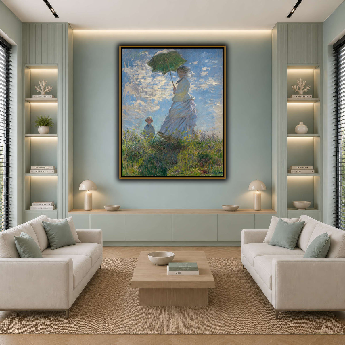 Claude_Monet_-_Woman_with_a_Parasol_-_Madame_Monet_and_Her_Son cool-living room