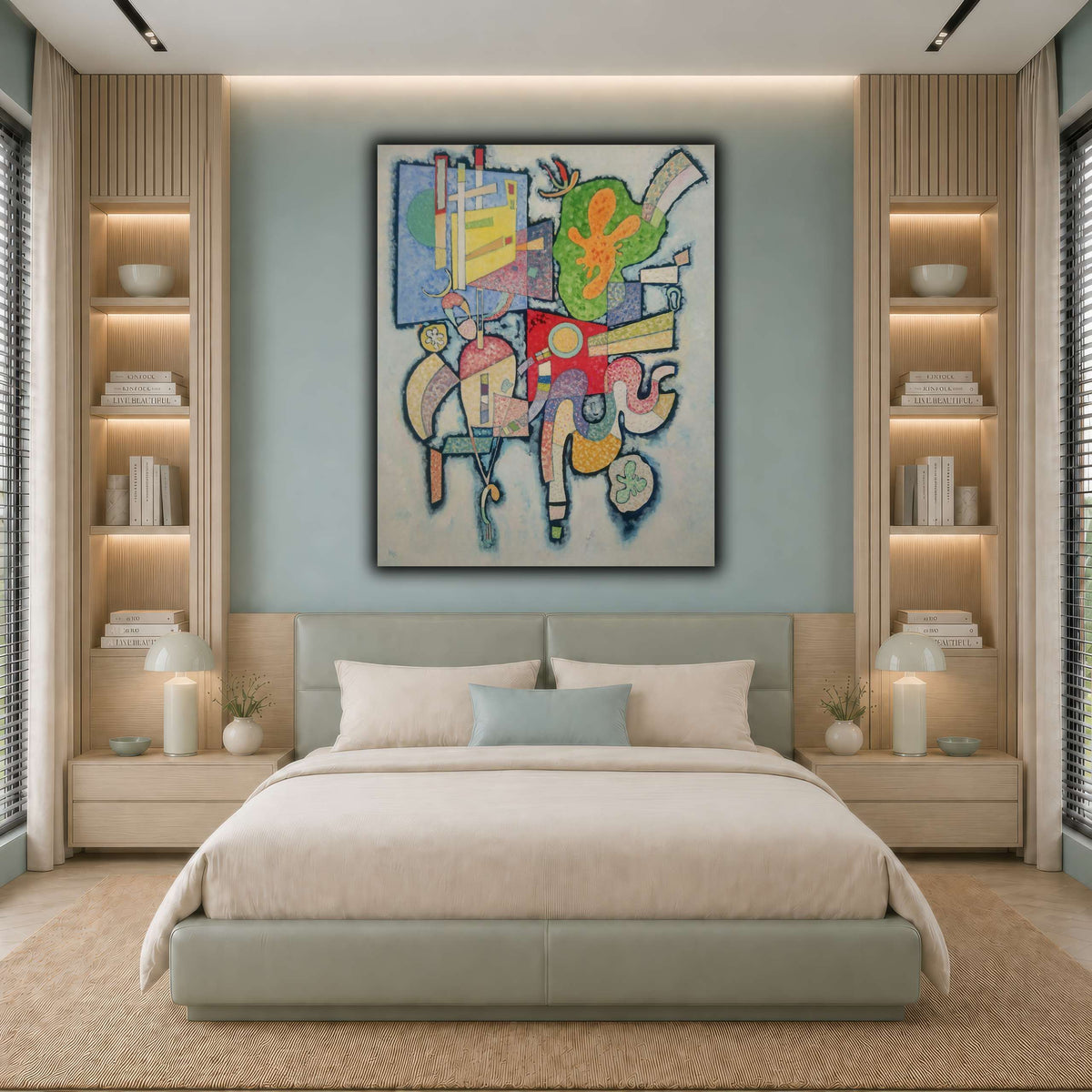 Complexite_simple_-_Kandinsky cool-bedroom