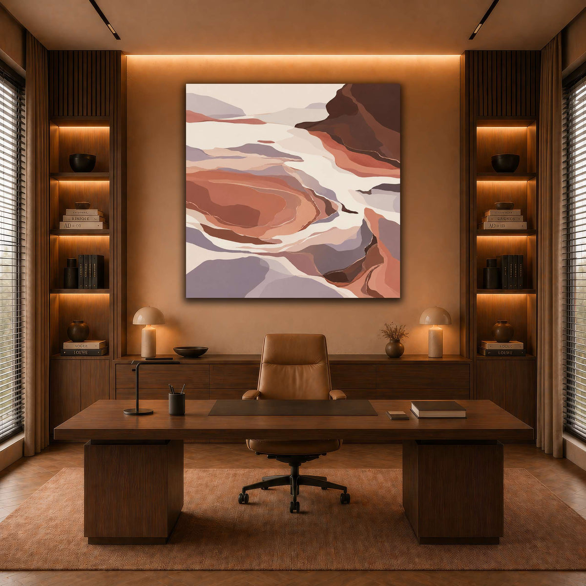 Copper Basin in Broken Contours-3 warm-office