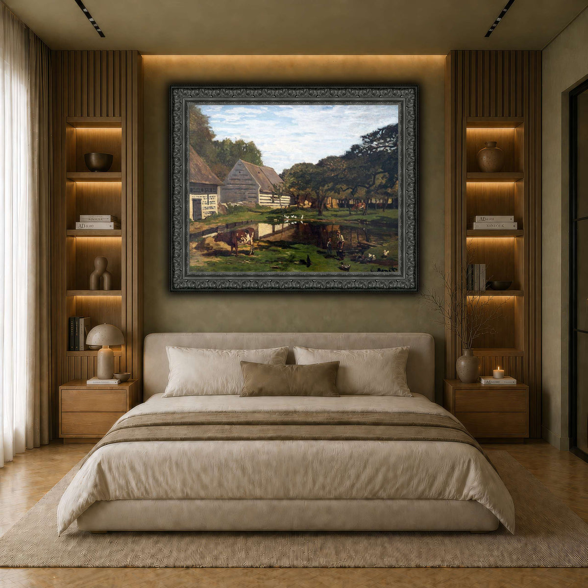 Cour_de_ferme_en_Normandie_-_Claude_Monet earth-bedroom