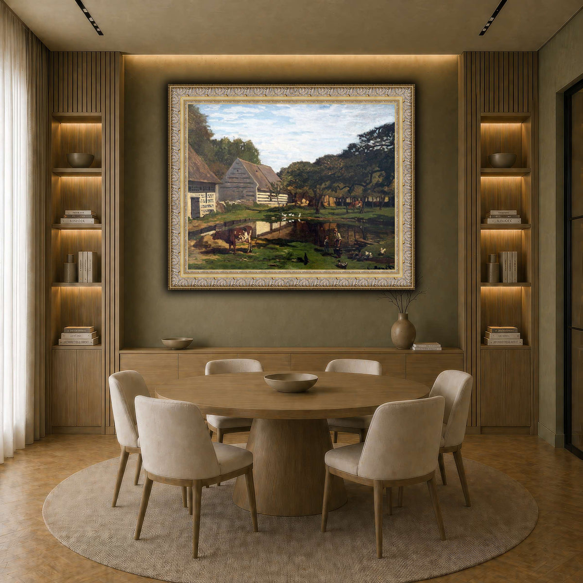 Cour_de_ferme_en_Normandie_-_Claude_Monet earth-dining room