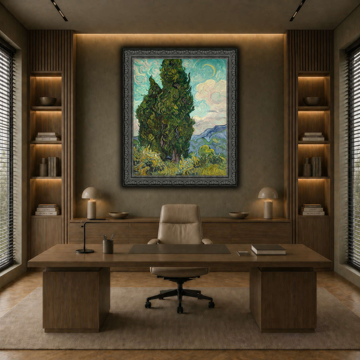 Cypresses earth-office