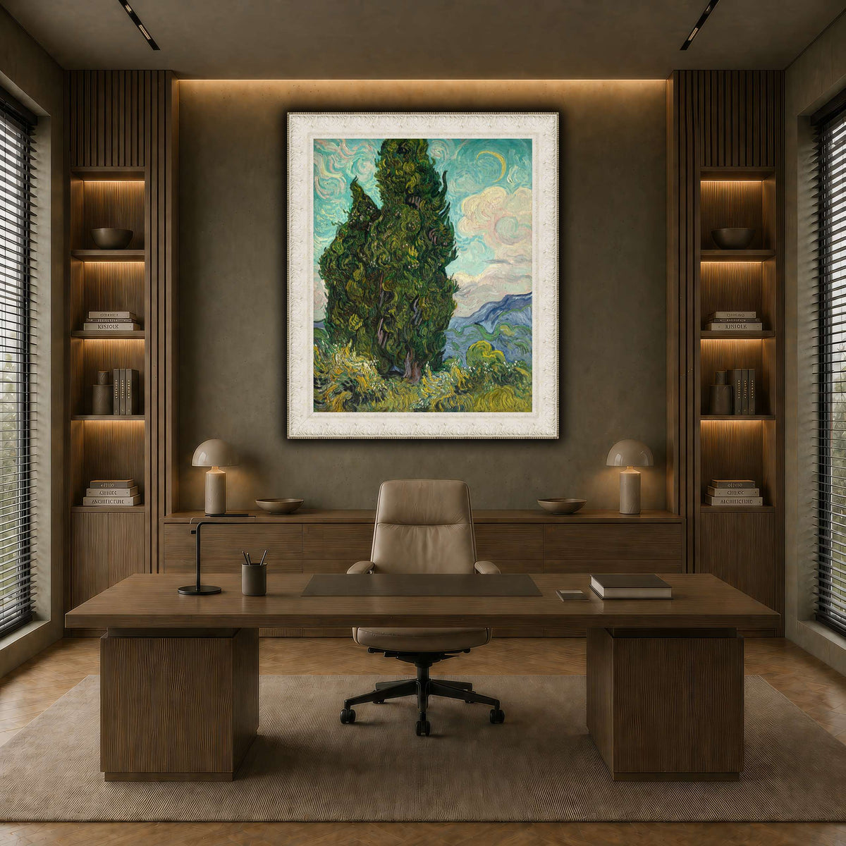 Cypresses earth-office