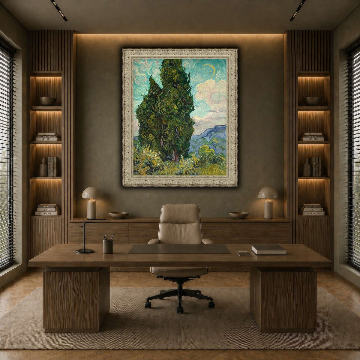 Cypresses earth-office