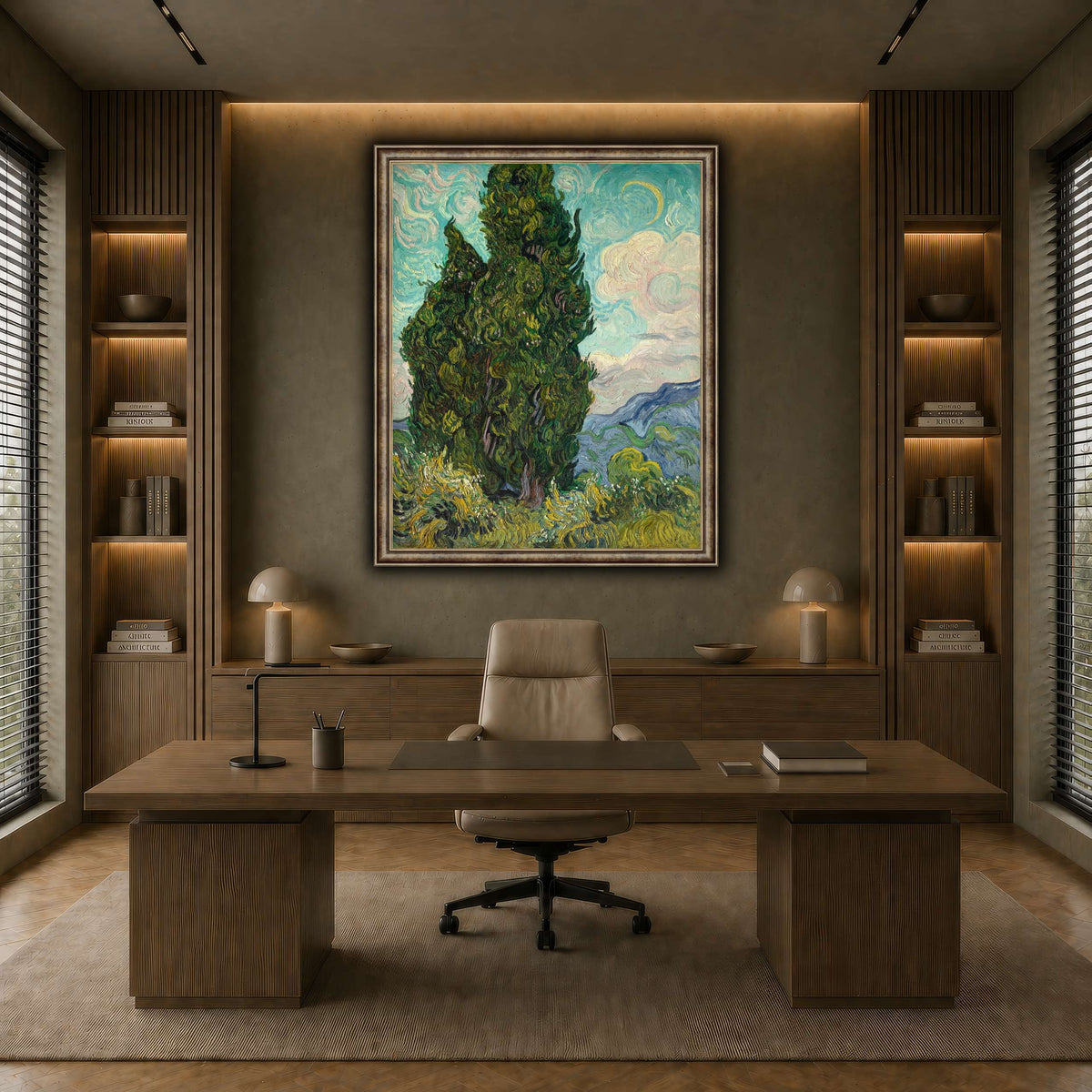Cypresses earth-office