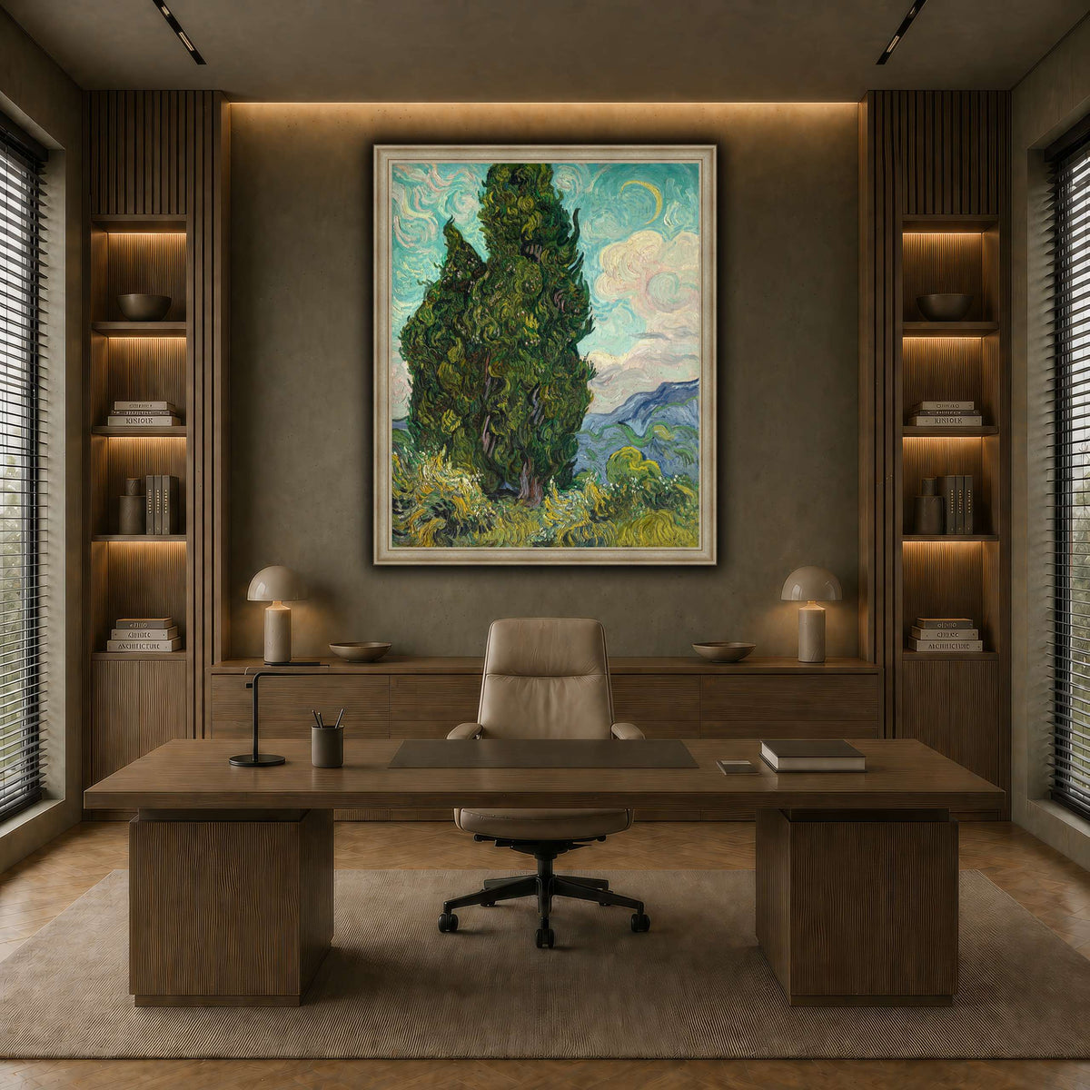 Cypresses earth-office
