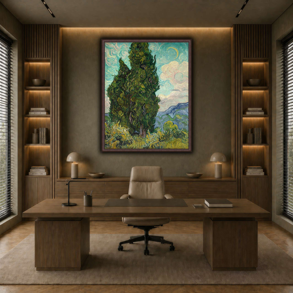 Cypresses earth-office