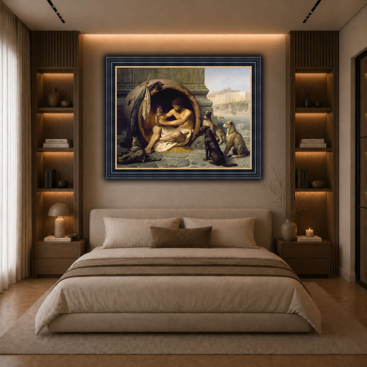 Diogenes_Jean-Léon_Gérôme dark neutral-bedroom