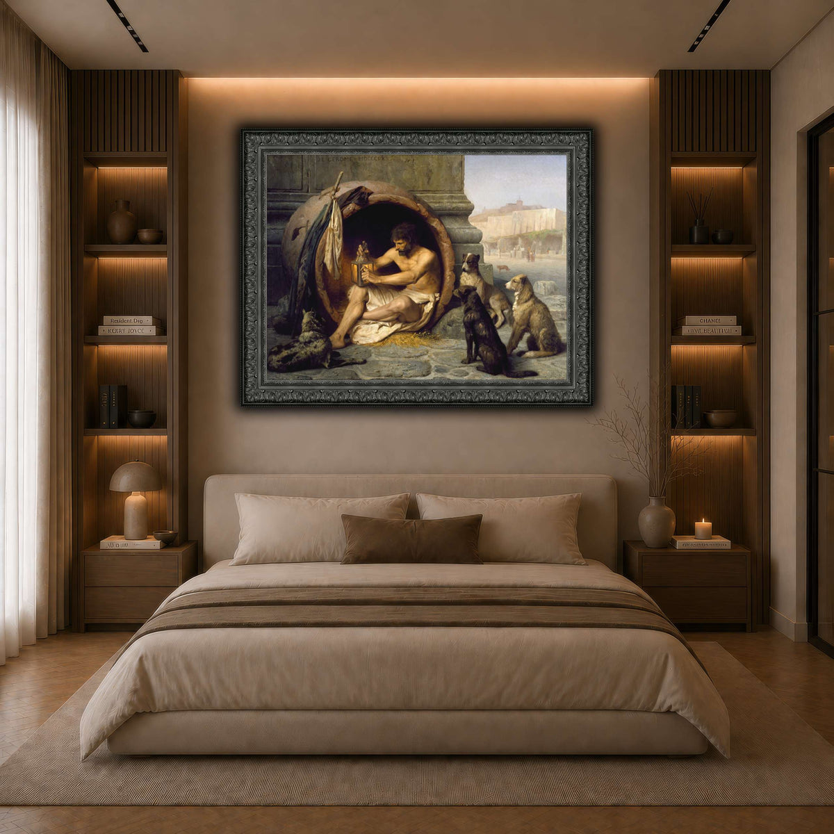 Diogenes_Jean-Léon_Gérôme dark neutral-bedroom