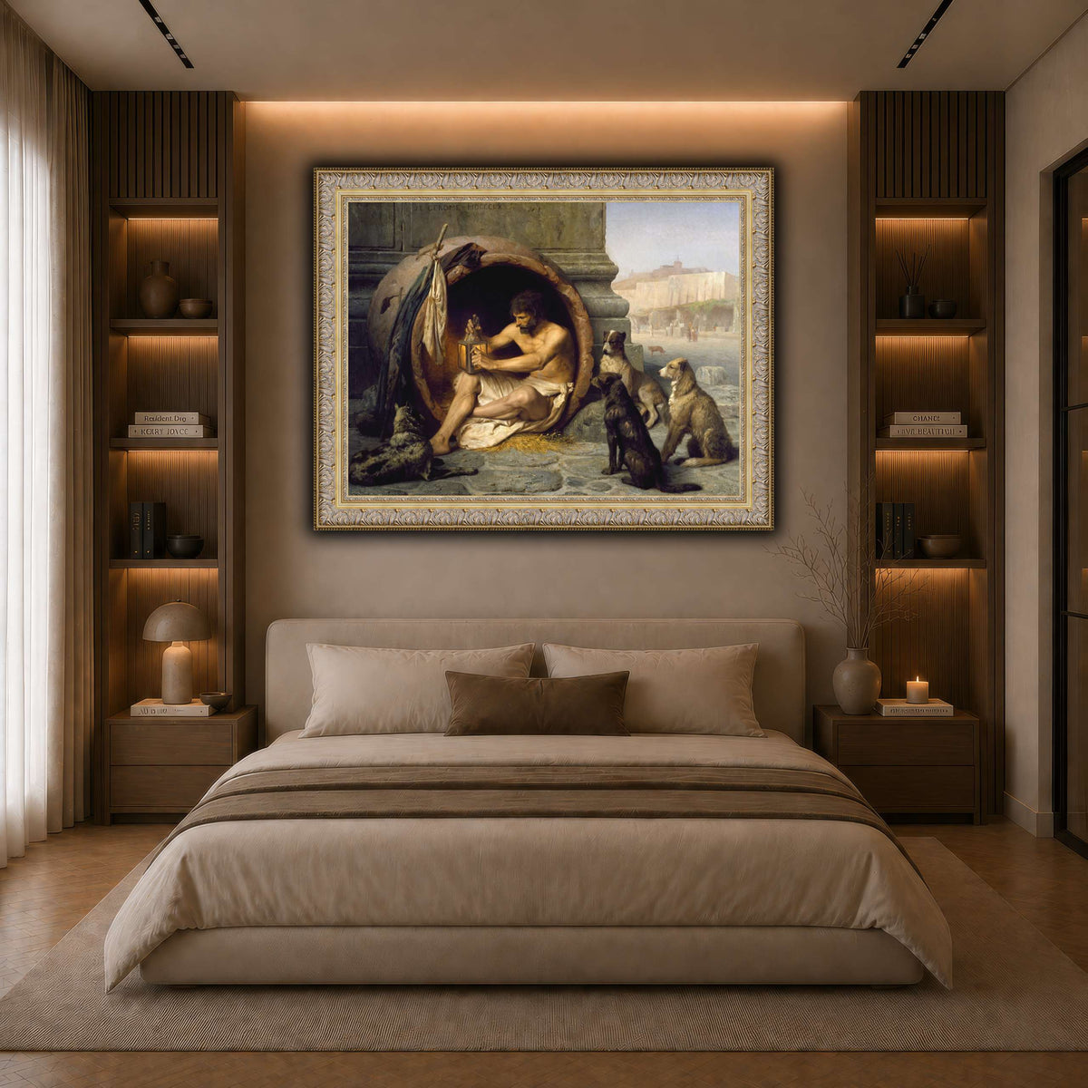Diogenes_Jean-Léon_Gérôme dark neutral-bedroom