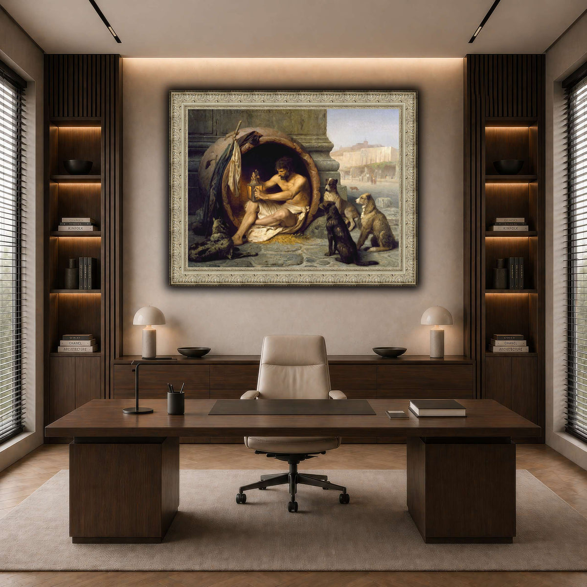 Diogenes_Jean-Léon_Gérôme dark neutral-office