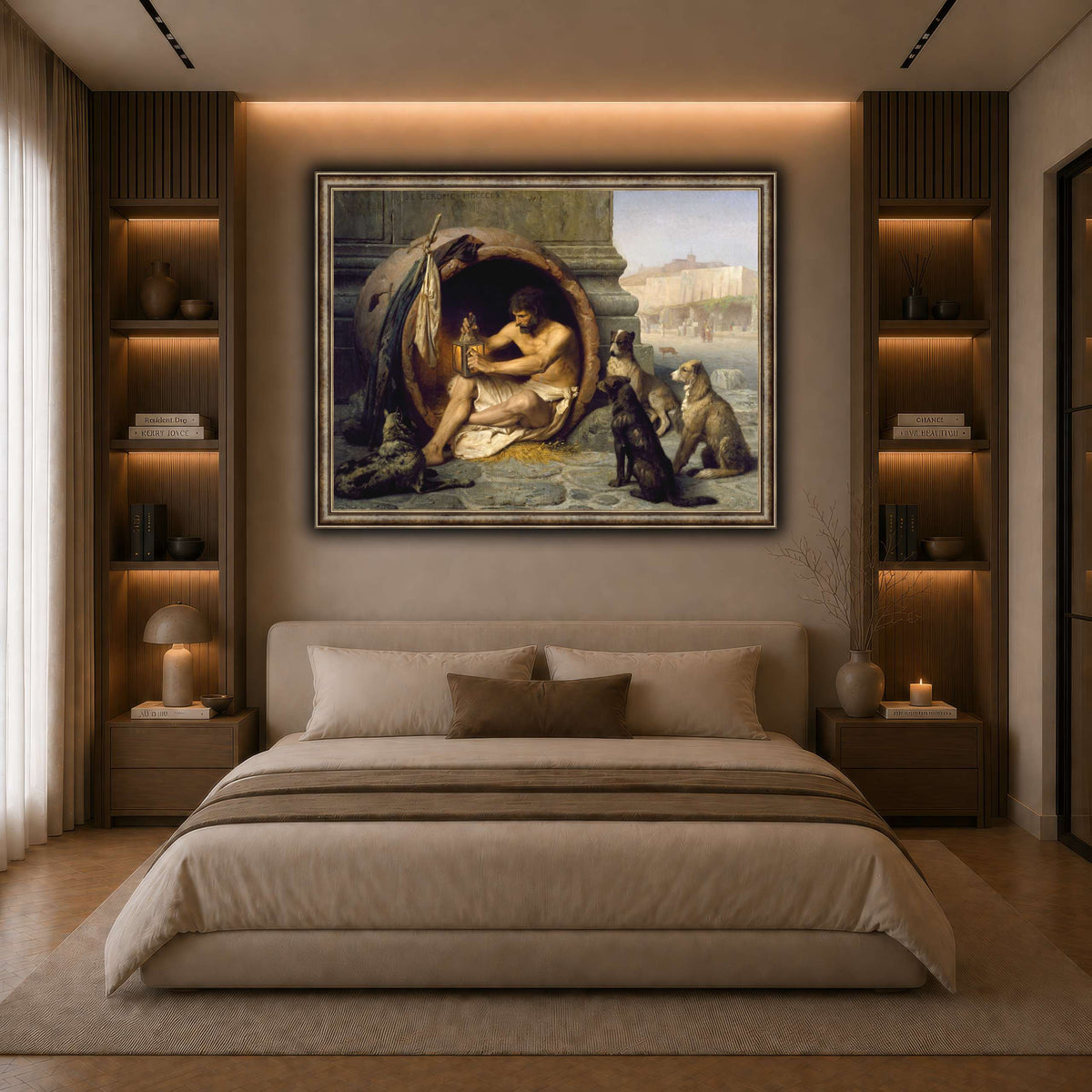 Diogenes_Jean-Léon_Gérôme dark neutral-bedroom