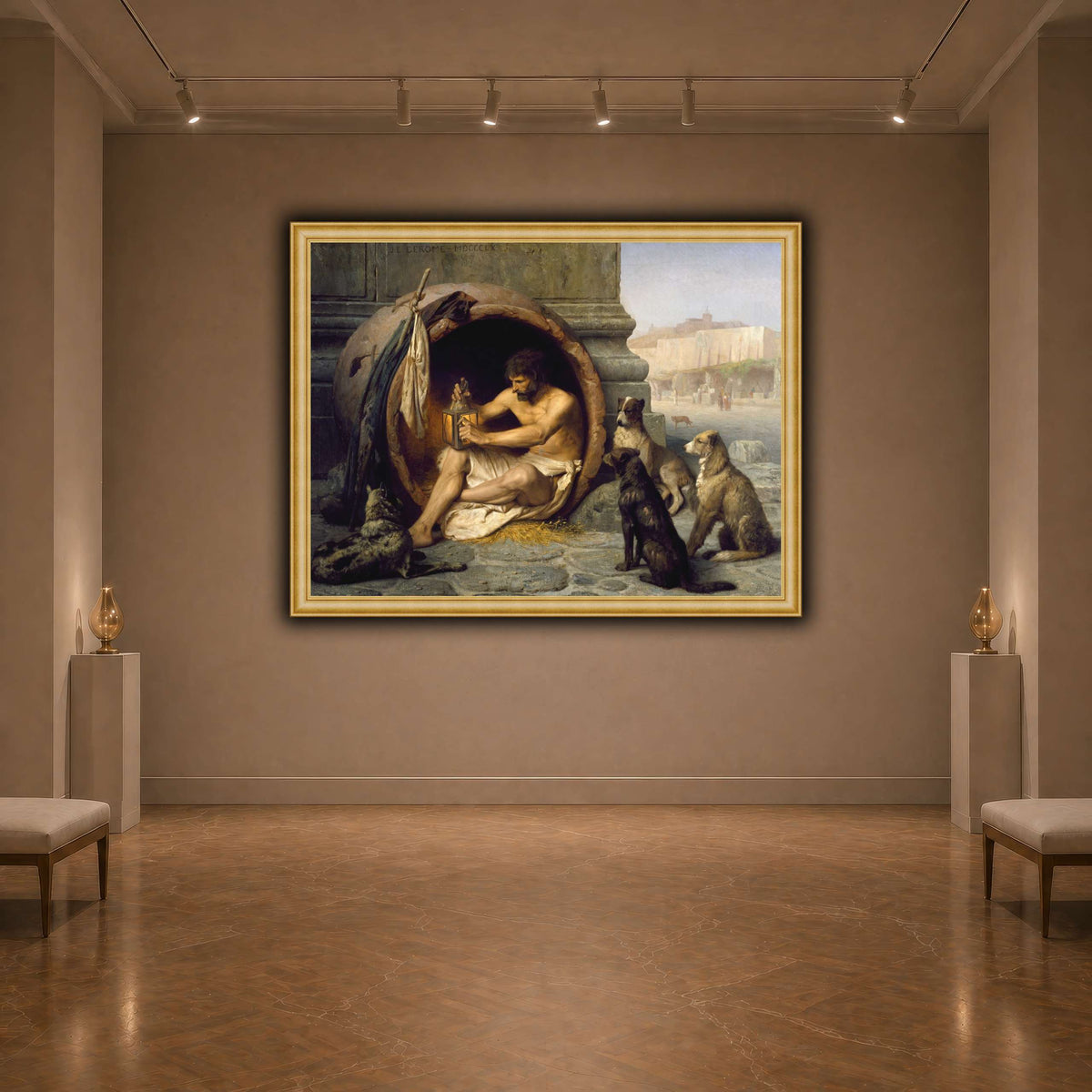 Diogenes_Jean-Léon_Gérôme dark neutral-agallery