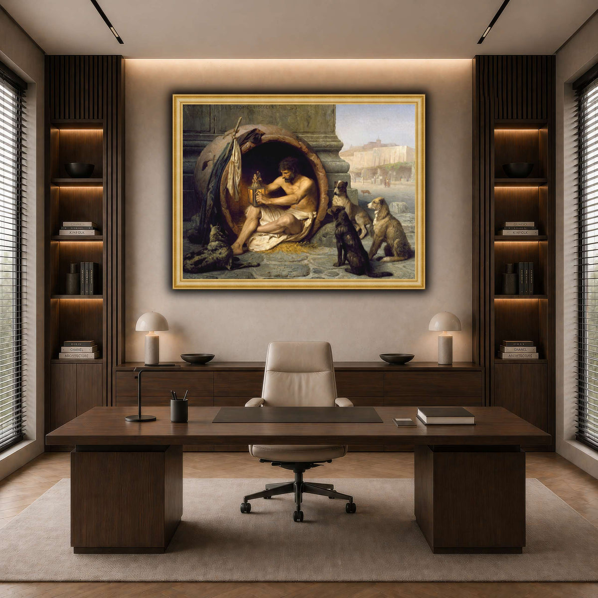 Diogenes_Jean-Léon_Gérôme dark neutral-office