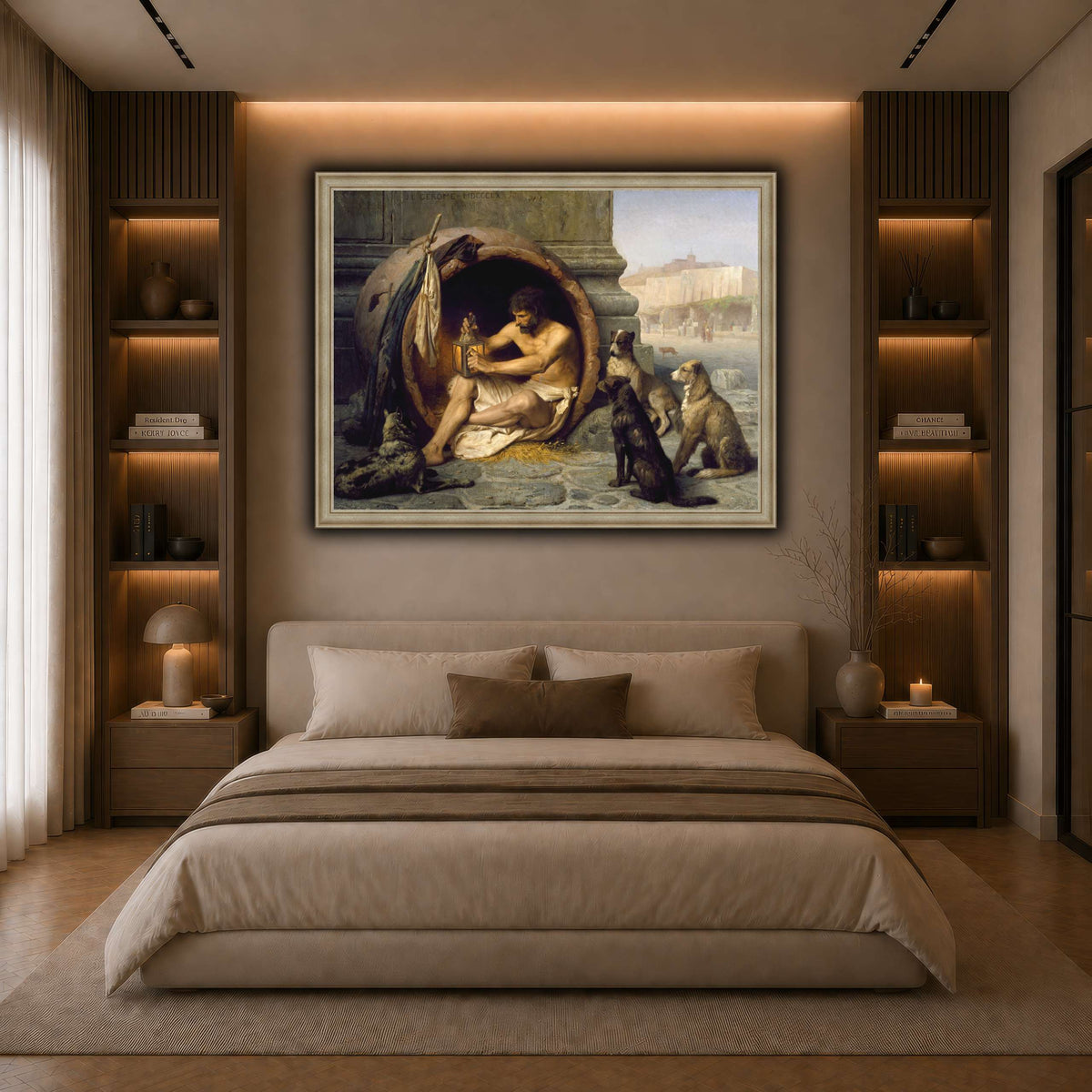 Diogenes_Jean-Léon_Gérôme dark neutral-bedroom