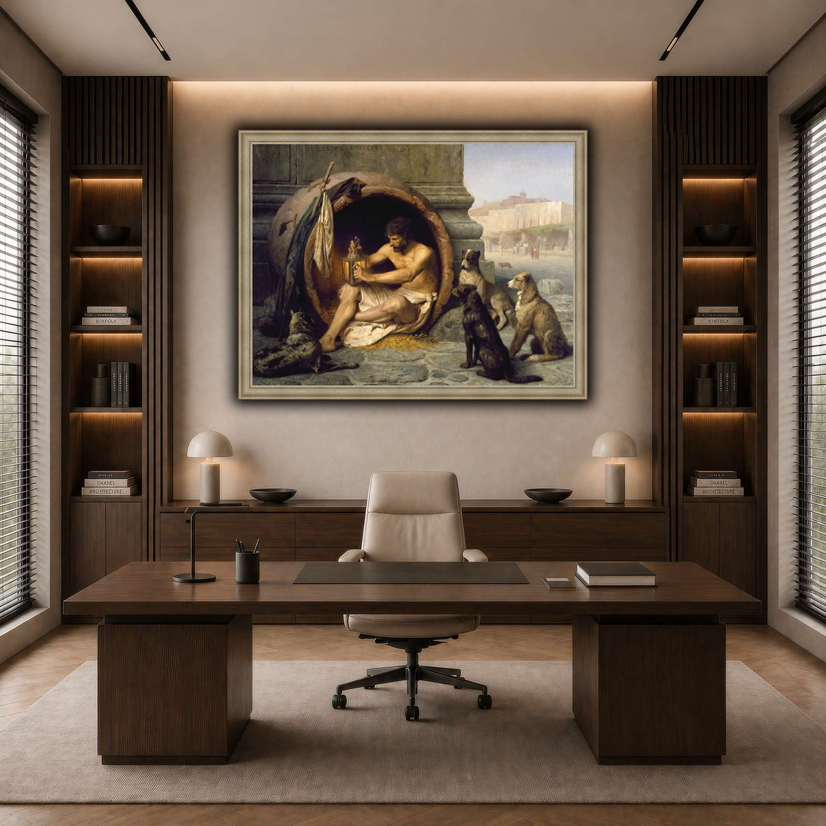 Diogenes_Jean-Léon_Gérôme dark neutral-office