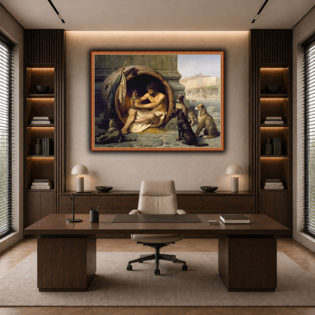 Diogenes_Jean-Léon_Gérôme dark neutral-office