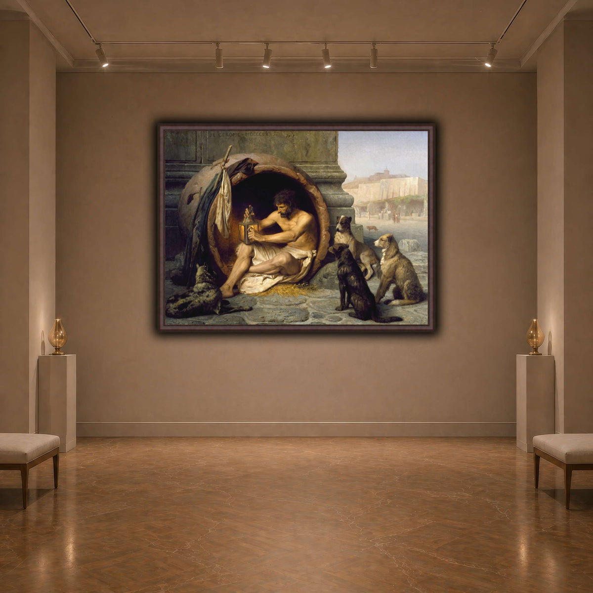 Diogenes_Jean-Léon_Gérôme dark neutral-agallery