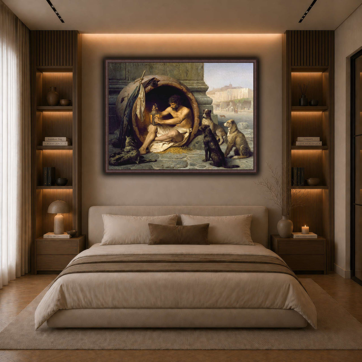 Diogenes_Jean-Léon_Gérôme dark neutral-bedroom