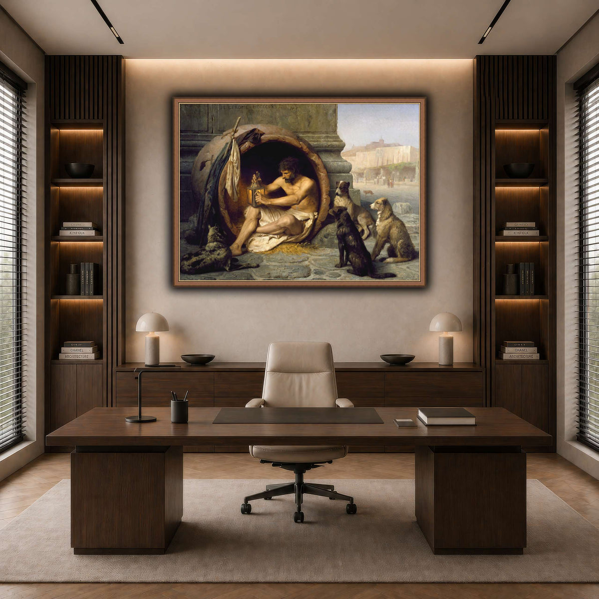 Diogenes_Jean-Léon_Gérôme dark neutral-office