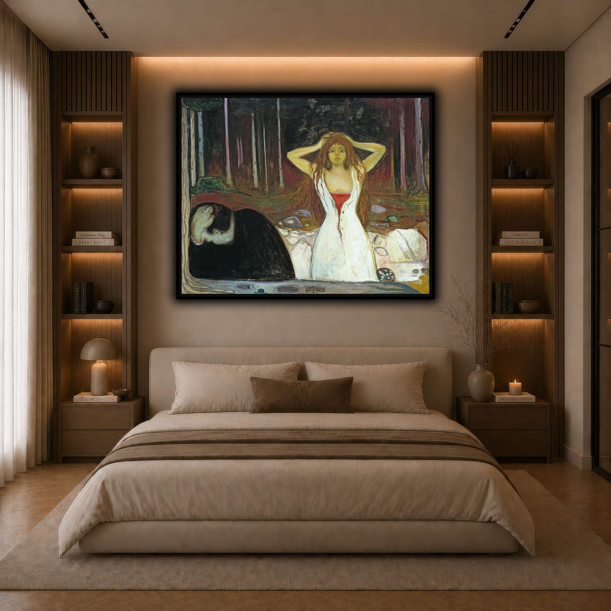 Edvard_Munch_-_Ashes dark neutral-bedroom
