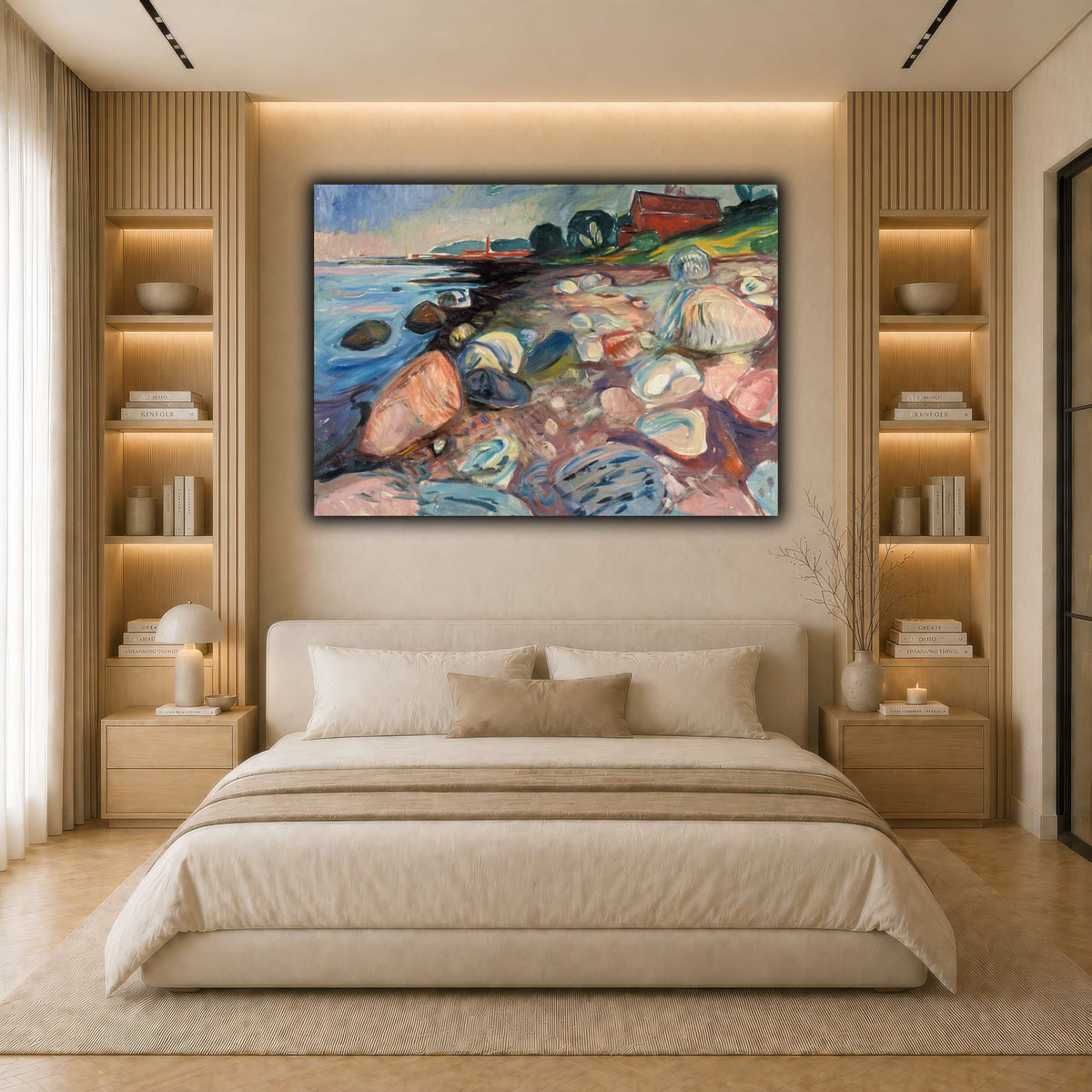 Edvard_Munch_-_Beach light neutral- bedroom