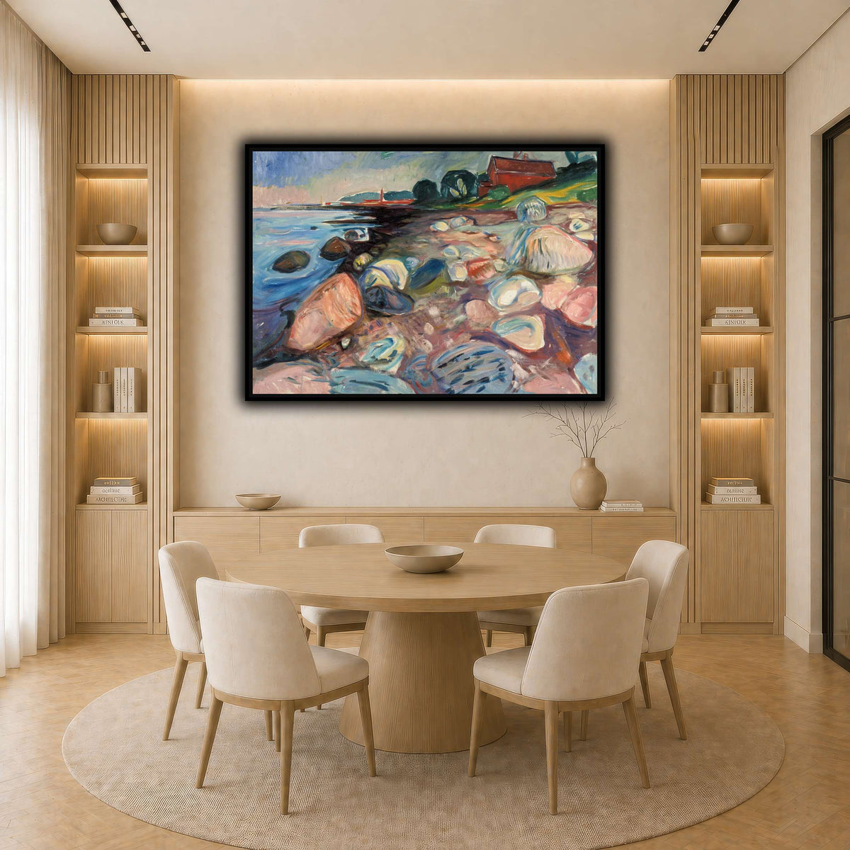 Edvard_Munch_-_Beach light neutral-dining room