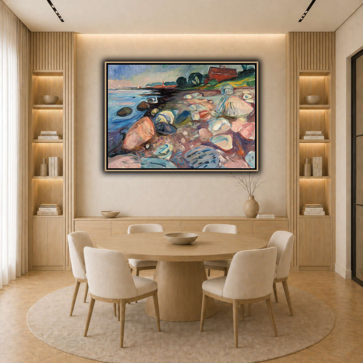 Edvard_Munch_-_Beach light neutral-dining room