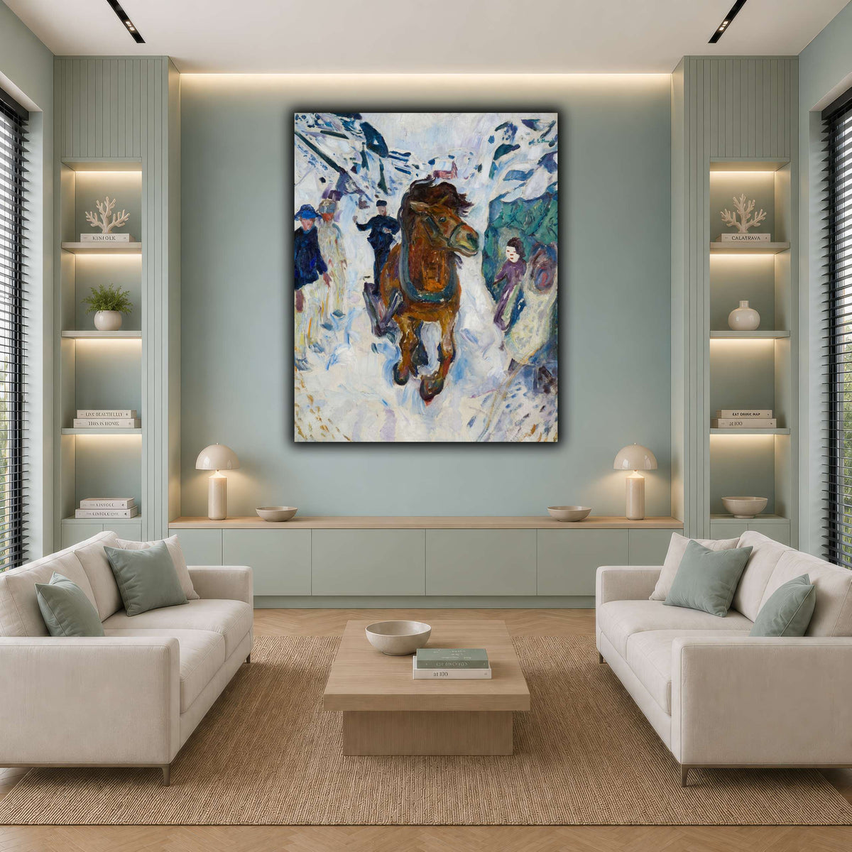Edvard_Munch_-_Galloping_Horse cool-living room