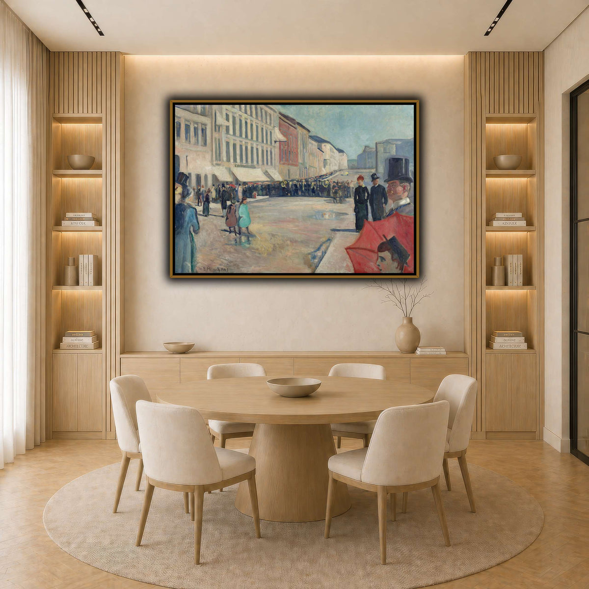 Edvard_Munch_-_Music_on_the_Karl_Johan_Street light neutral-dining room