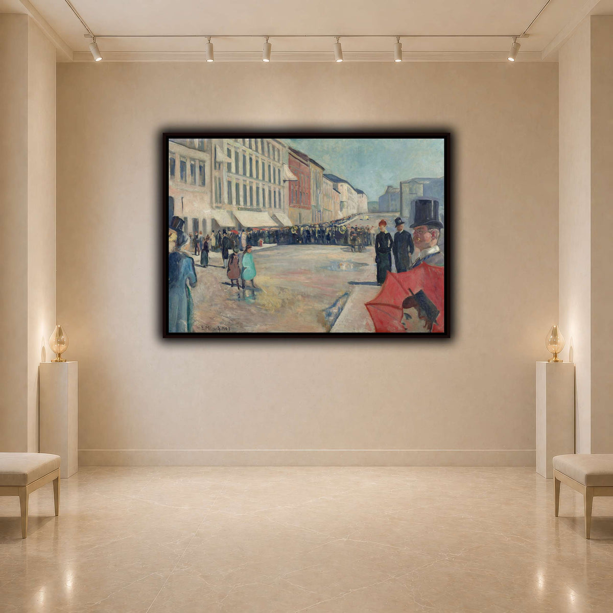 Edvard_Munch_-_Music_on_the_Karl_Johan_Street light neutral- agallery