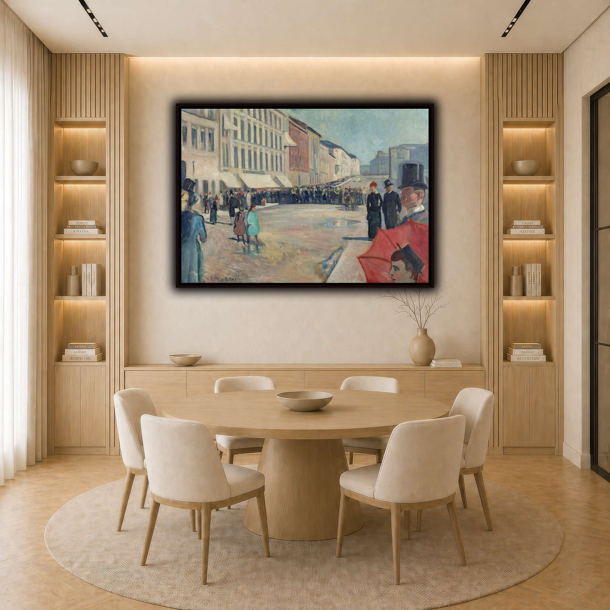 Edvard_Munch_-_Music_on_the_Karl_Johan_Street light neutral-dining room