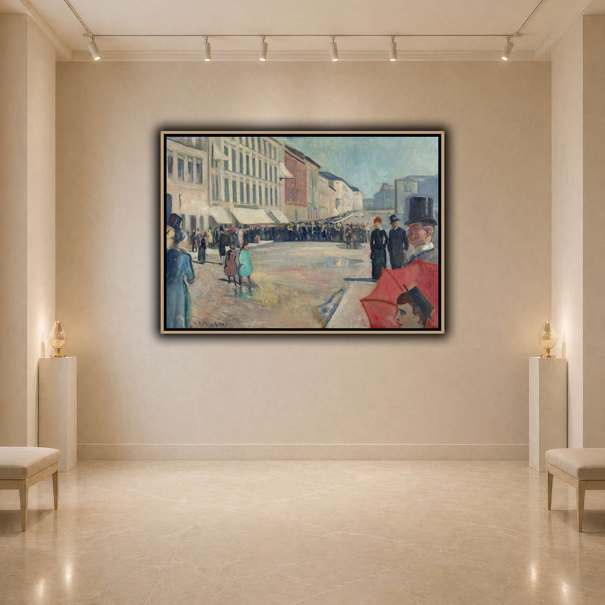 Edvard_Munch_-_Music_on_the_Karl_Johan_Street light neutral- agallery