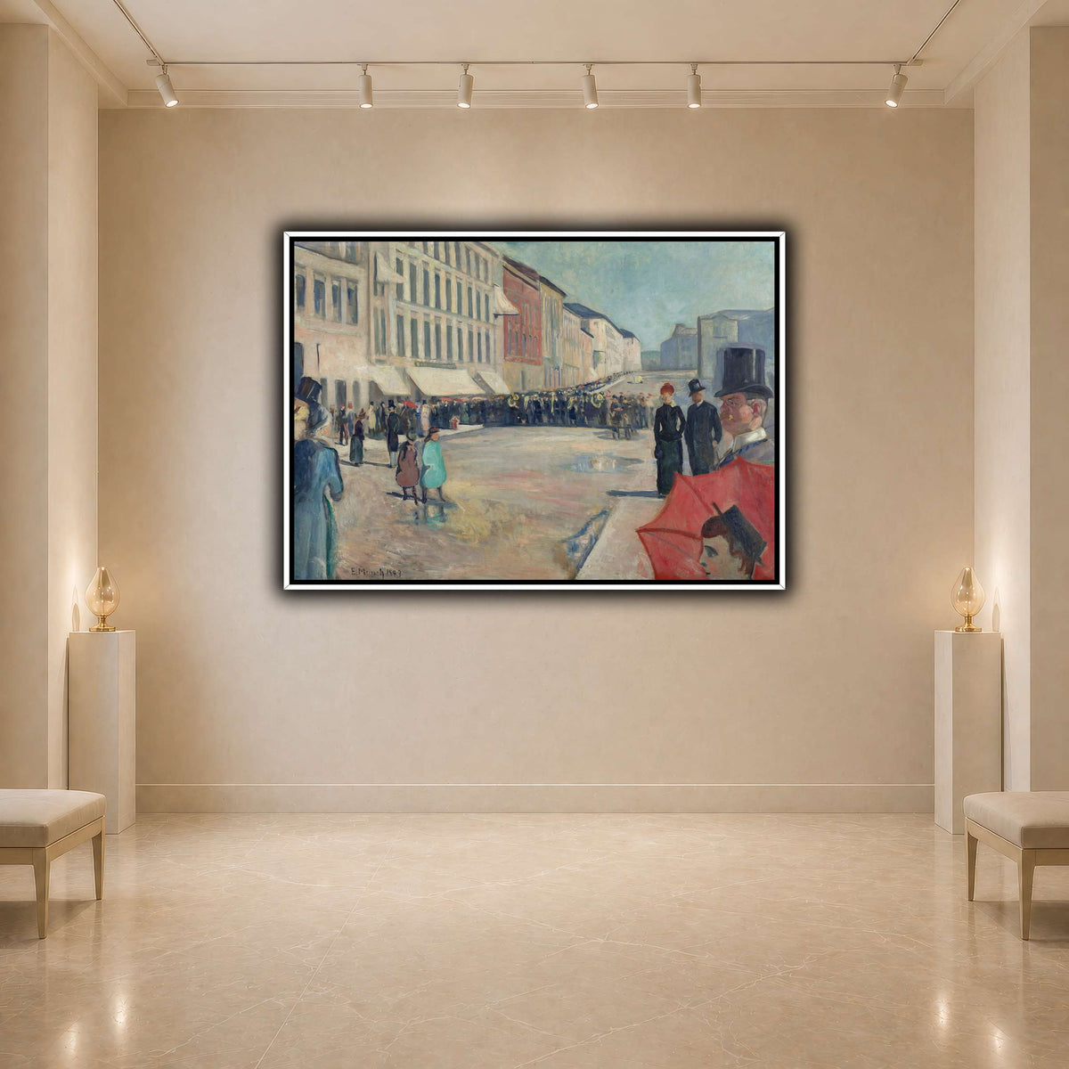 Edvard_Munch_-_Music_on_the_Karl_Johan_Street light neutral- agallery