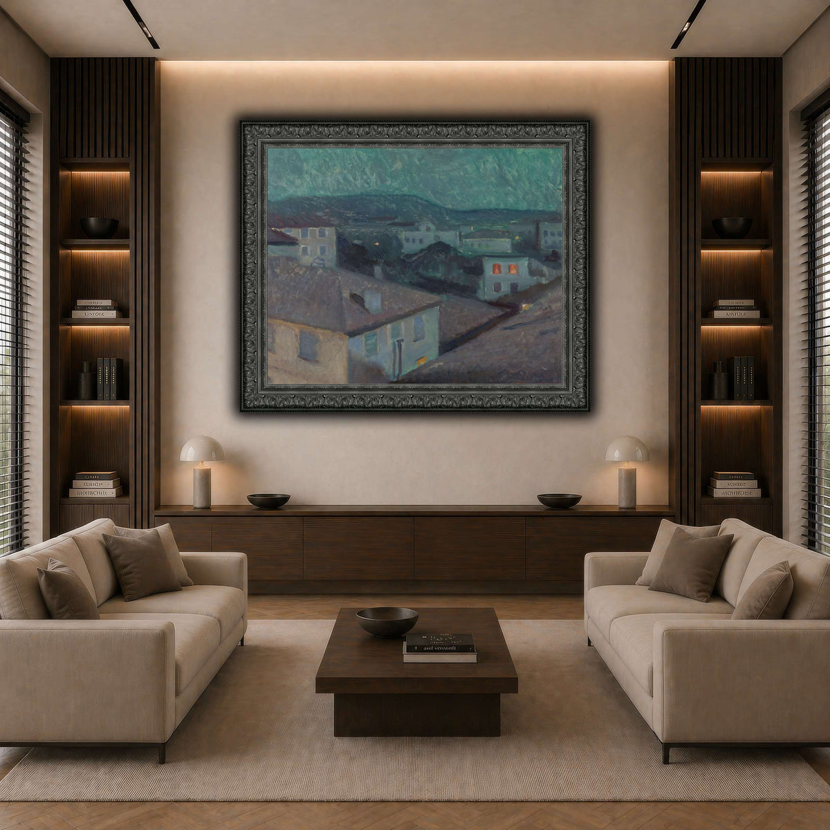Edvard_Munch_-_Night_in_Nice dark neutral-living room