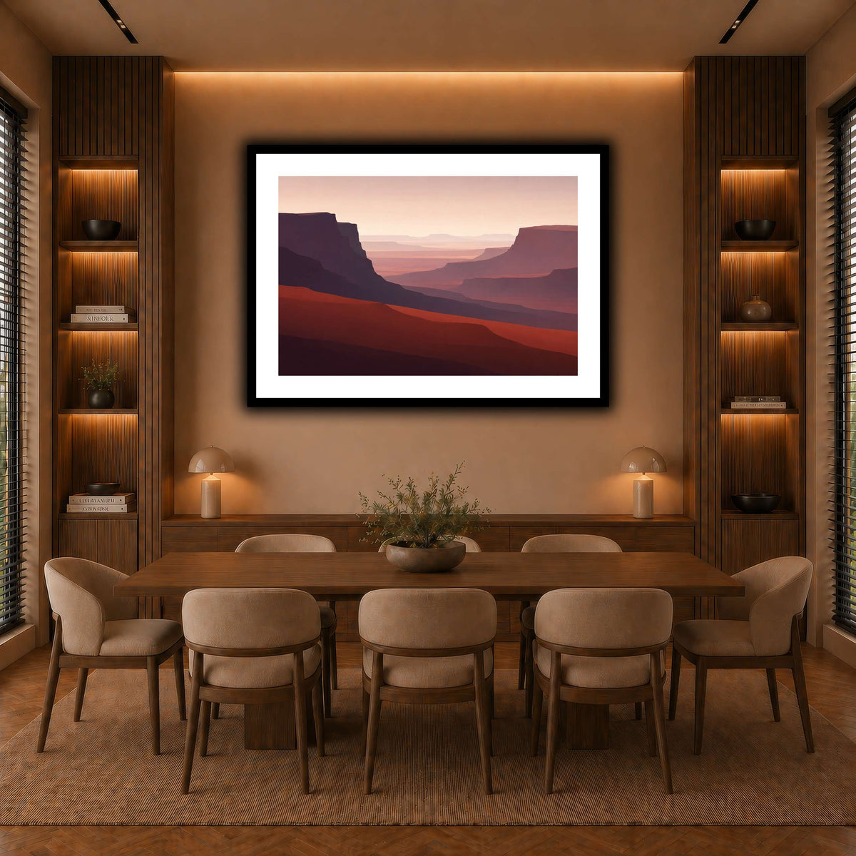 Far Terracotta Mesa-6 warm-dining room