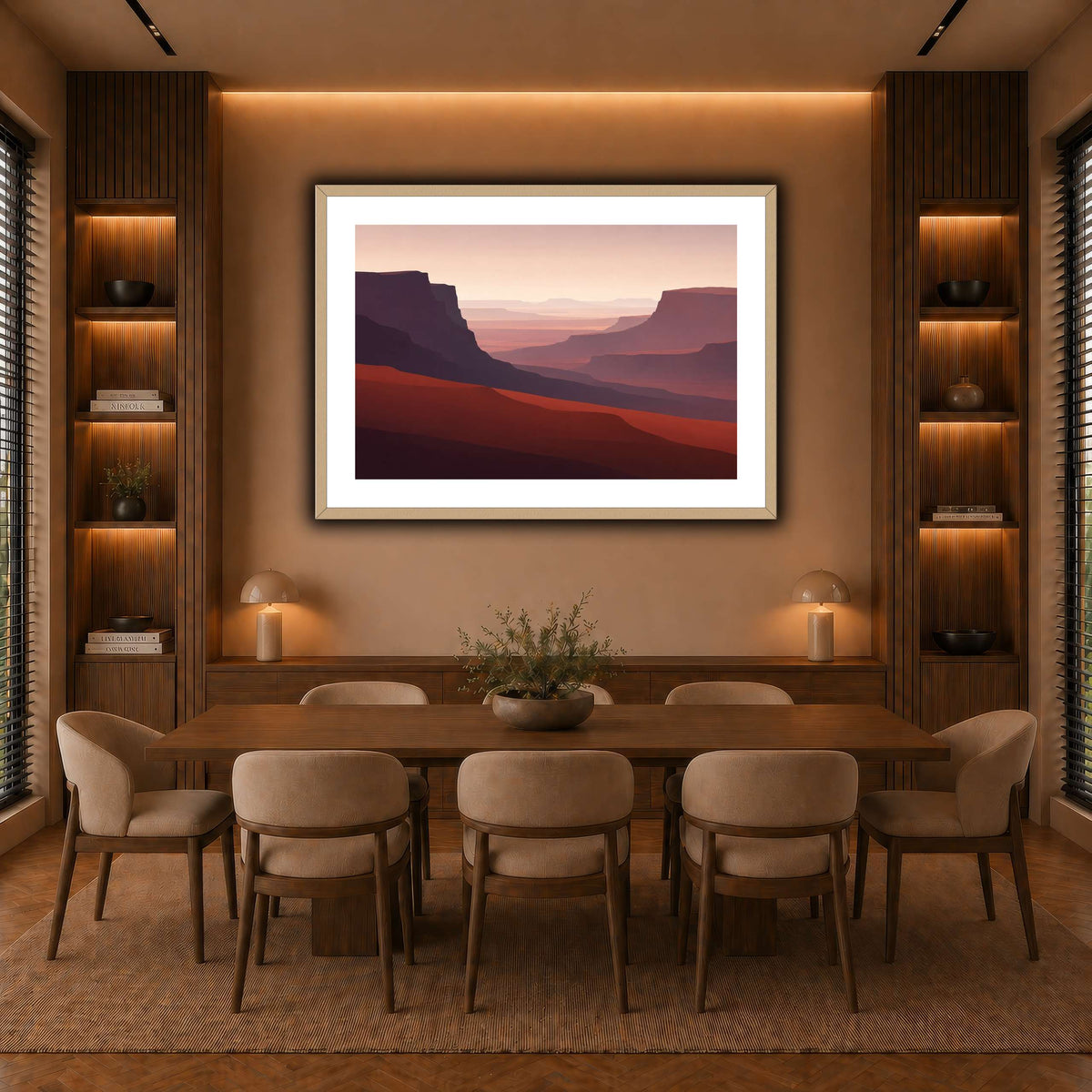 Far Terracotta Mesa-6 warm-dining room