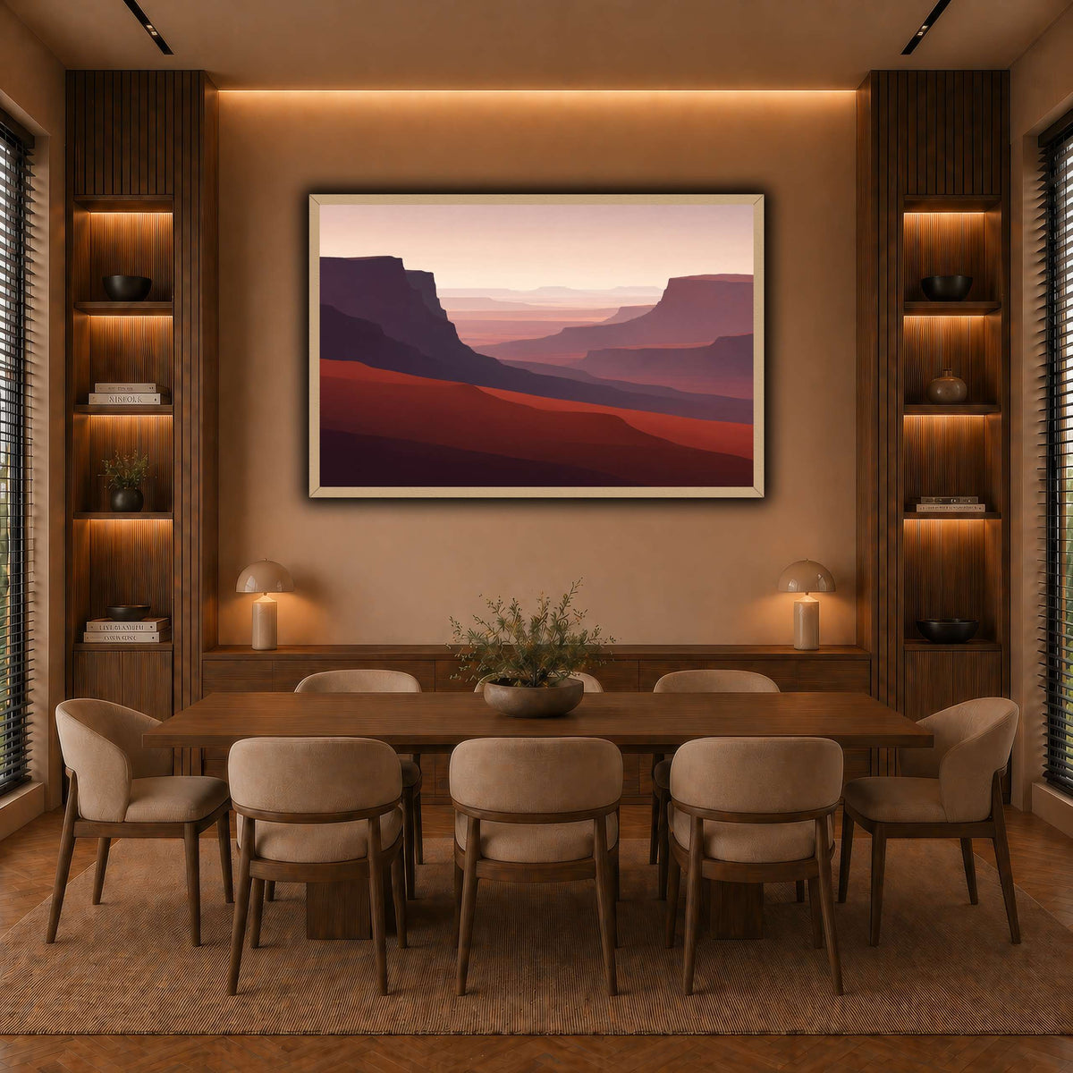 Far Terracotta Mesa-6 warm-dining room