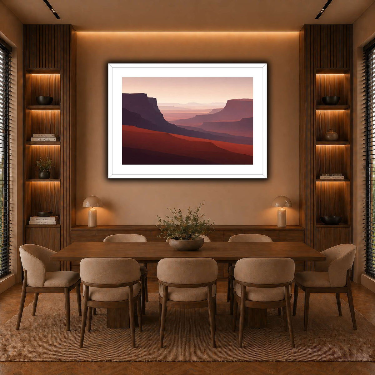 Far Terracotta Mesa-6 warm-dining room