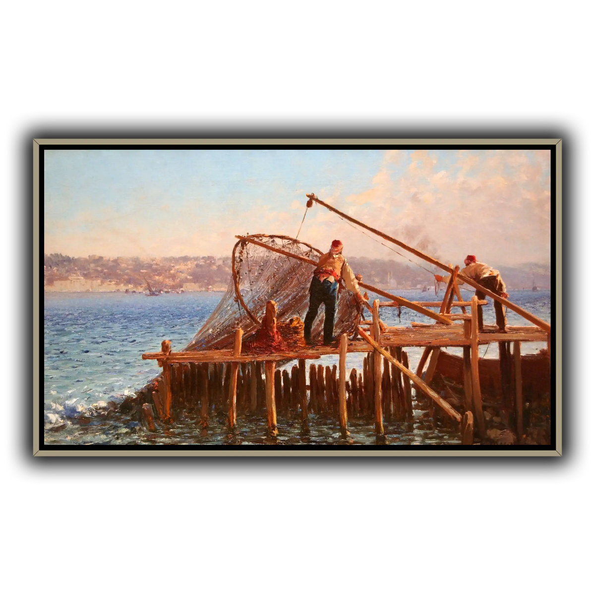 Fishermen_Bringing_in_the_Catch_Fausto_Zonaro