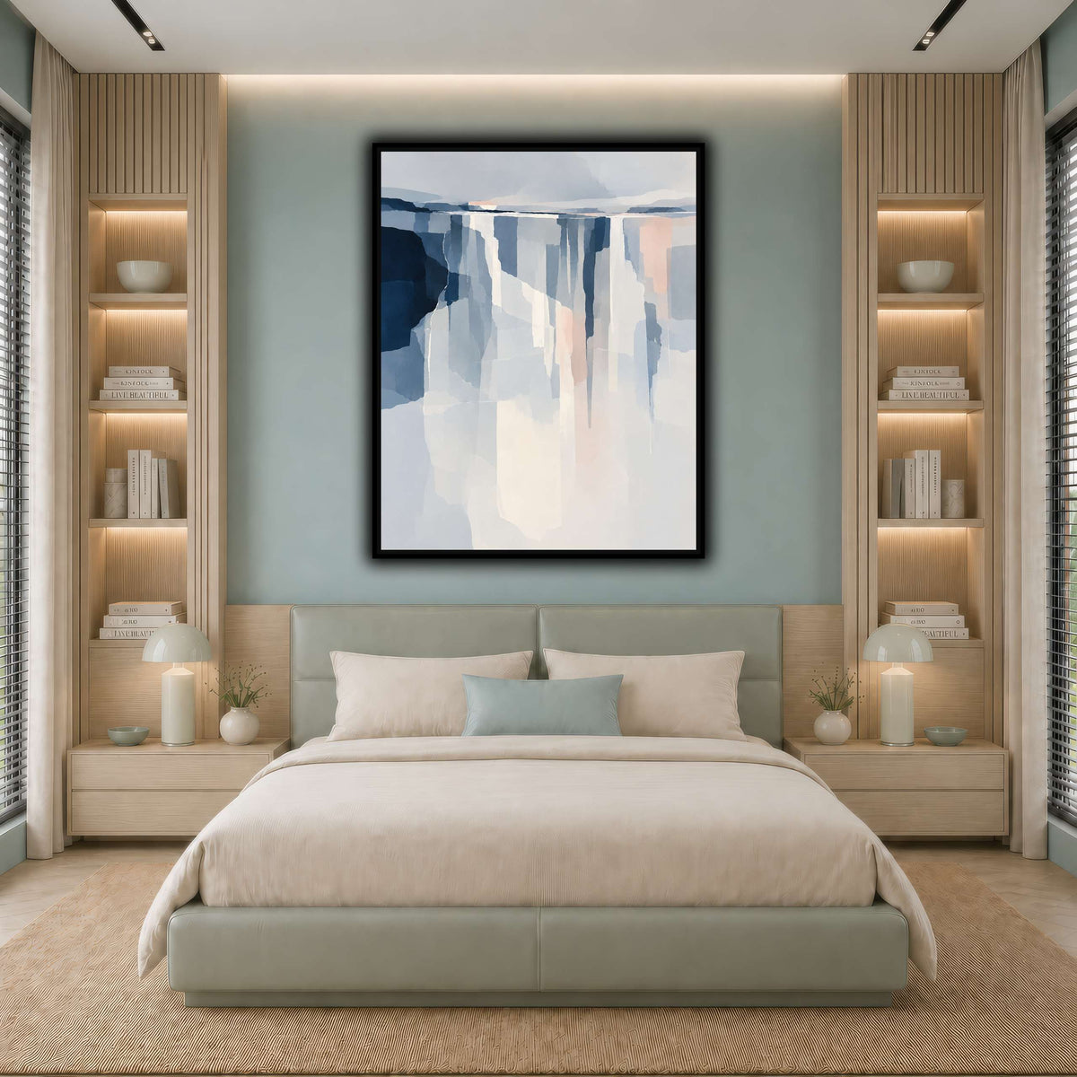 Fragmented Silver Horizon-6 cool-bedroom