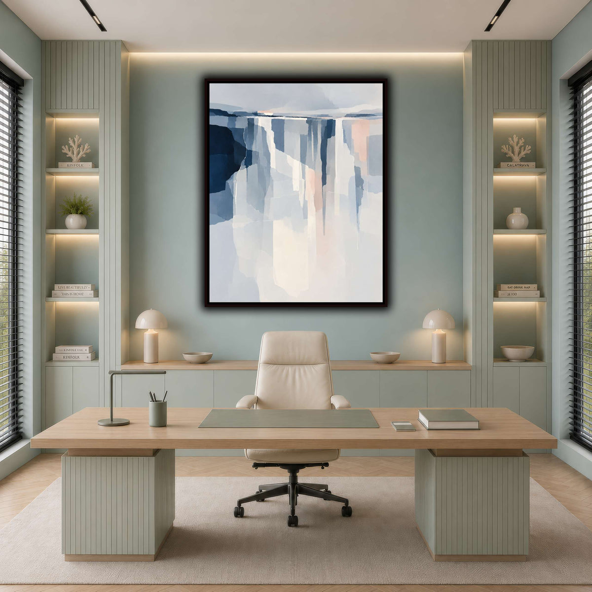 Fragmented Silver Horizon-6 cool-office