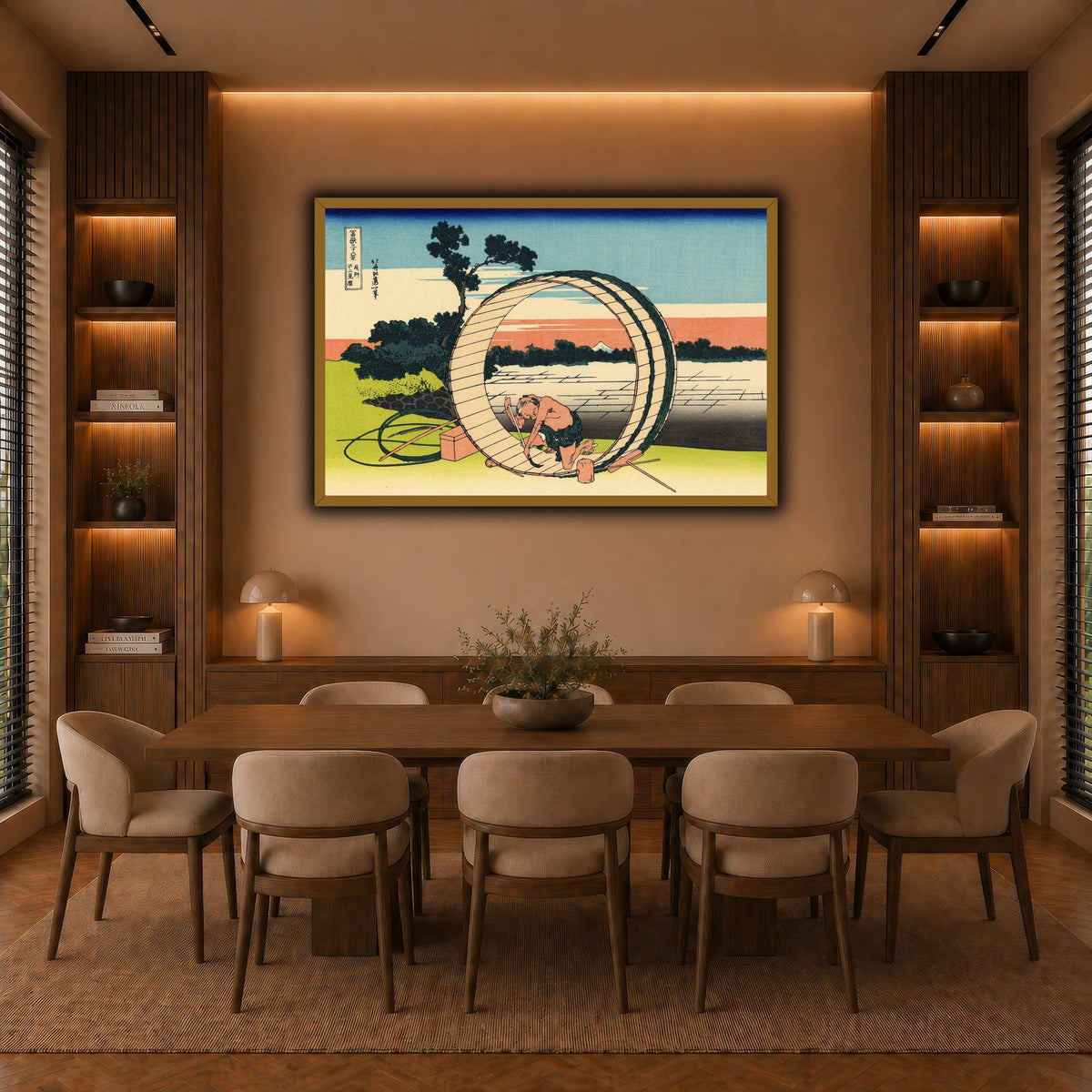 Fujimi_Fuji_view_field_in_the_Owari_province_Katsushika Hokusai  warm-dining room