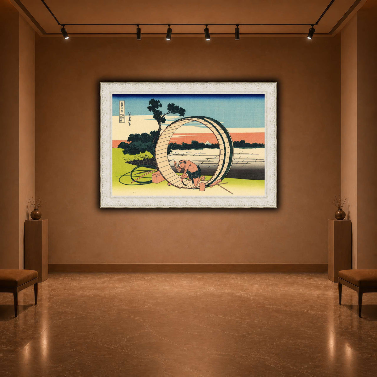 Fujimi_Fuji_view_field_in_the_Owari_province_Katsushika Hokusai  warm-agallery