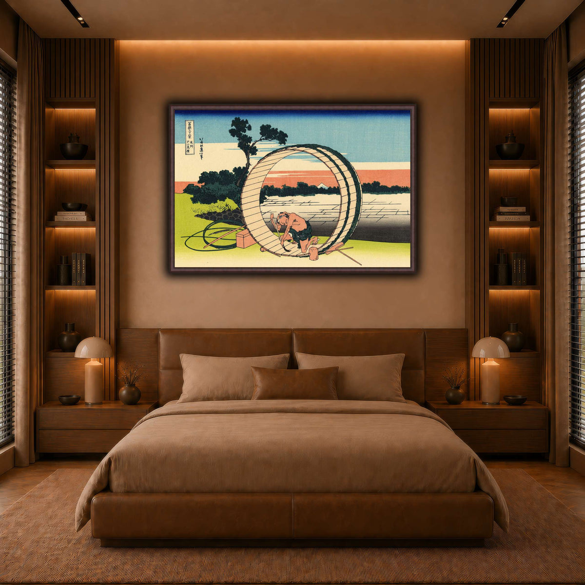 Fujimi_Fuji_view_field_in_the_Owari_province_Katsushika Hokusai  warm-bedroom