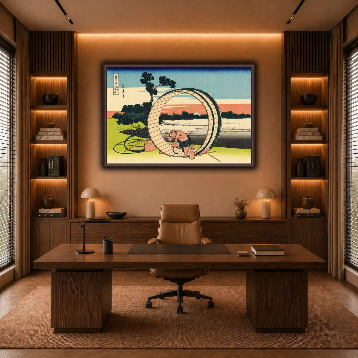Fujimi_Fuji_view_field_in_the_Owari_province_Katsushika Hokusai  warm-office
